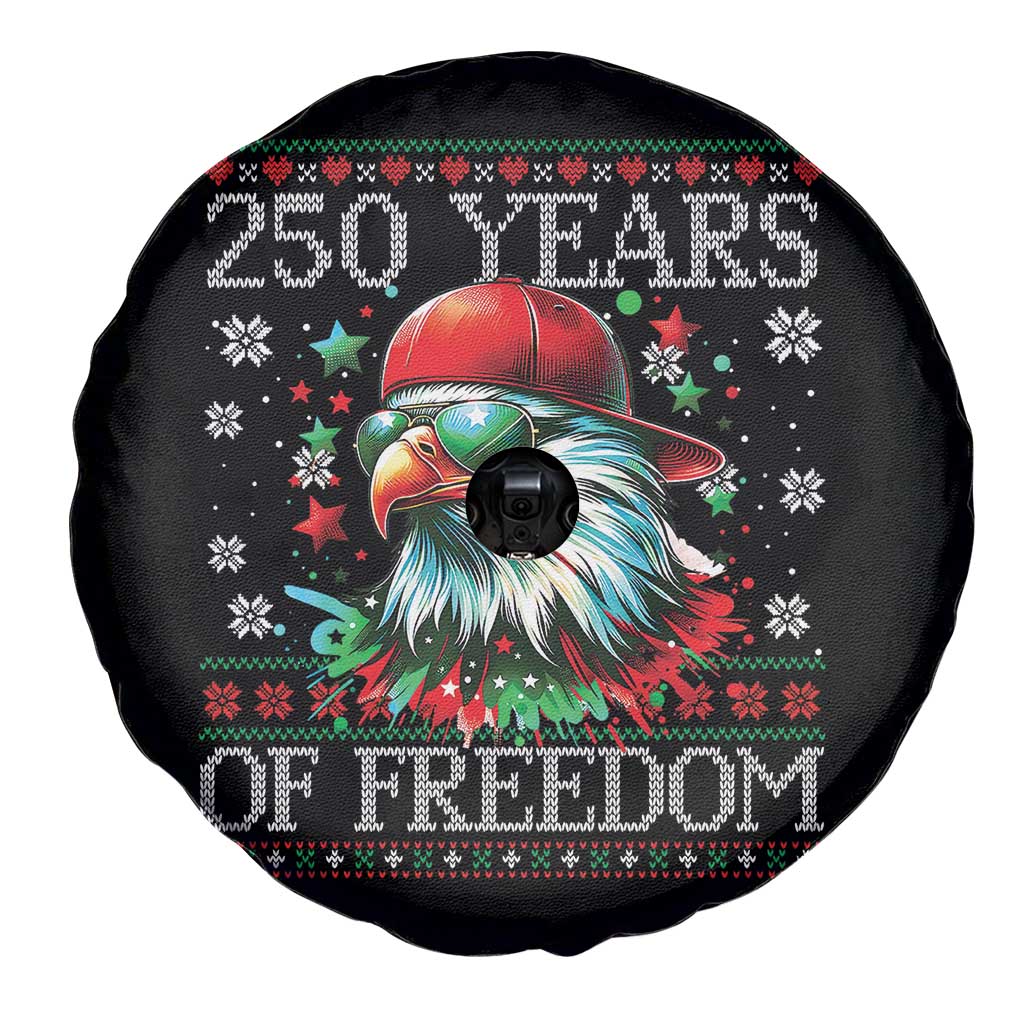 250 Years Of Freedom Christmas Spare Tire Cover 250th Anniversary USA Eagle Ugly Xmas TS10 Print Your Wear