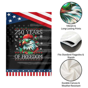 250 Years Of Freedom Christmas Garden Flag 250th Anniversary USA Eagle Ugly Xmas TS10 Print Your Wear