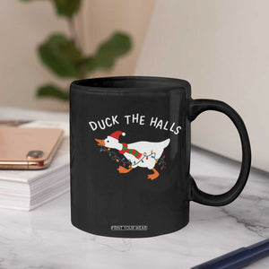 Funny Christmas Silly Goose Coffee Mug Funny Duck the Halls TS10 Print Your Wear