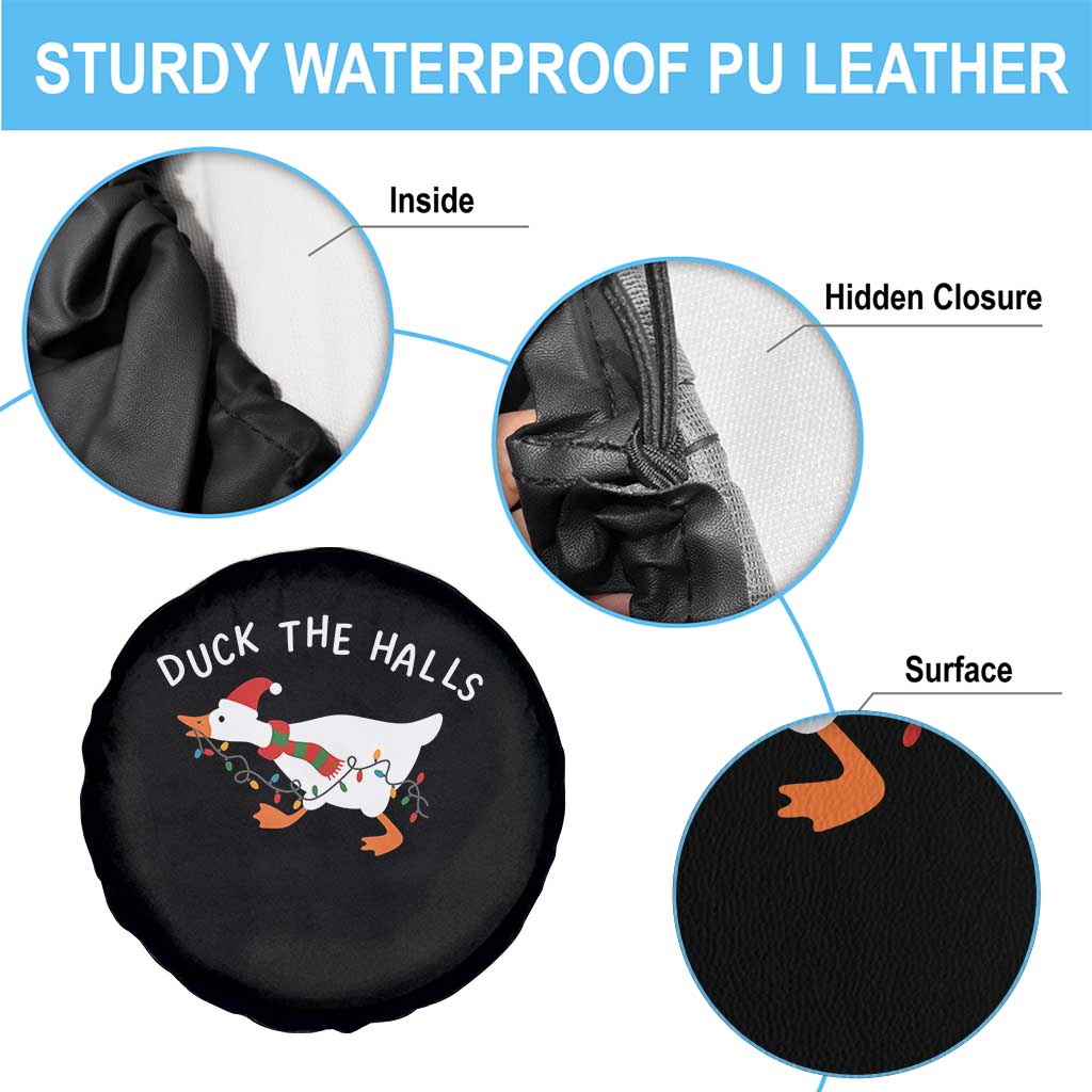 Funny Christmas Silly Goose Spare Tire Cover Funny Duck the Halls TS10 Print Your Wear