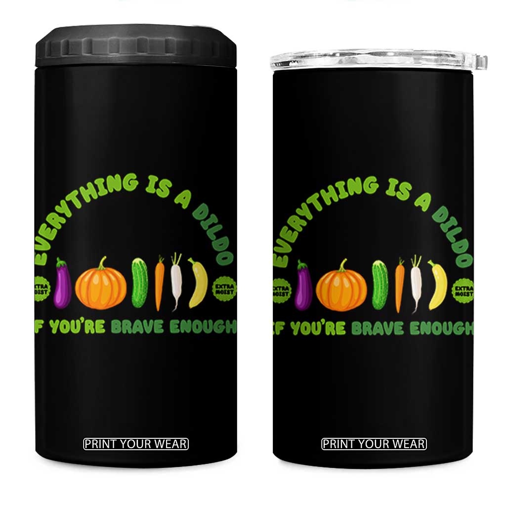 Funny Embarrassing 4 in 1 Can Cooler Tumbler Naughty Inappropriate Gifts Dirty Adult Humor TS10 One Size: 16 oz Black Print Your Wear