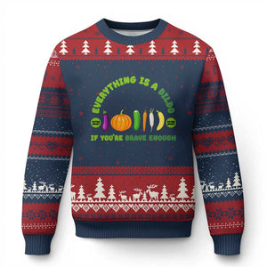 Funny Embarrassing Ugly Christmas Sweater Naughty Inappropriate Gifts Dirty Adult Humor TS10 Navy Red Print Your Wear