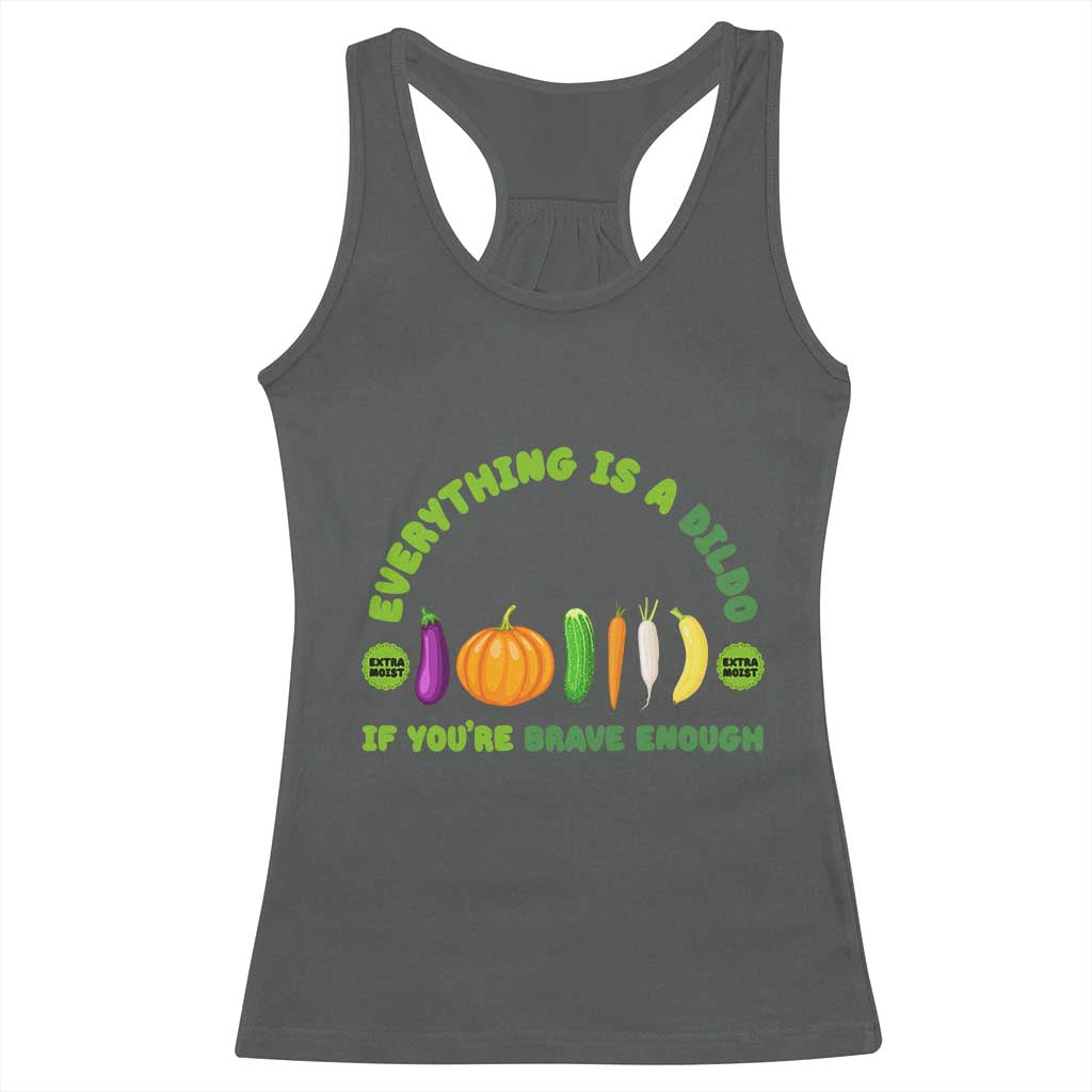 Funny Embarrassing Racerback Tank Top Naughty Inappropriate Gifts Dirty Adult Humor TS10 Dark Heather Print Your Wear