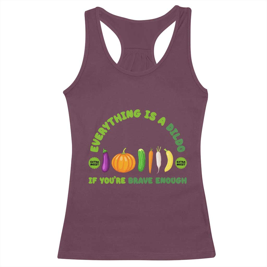 Funny Embarrassing Racerback Tank Top Naughty Inappropriate Gifts Dirty Adult Humor TS10 Maroon Print Your Wear