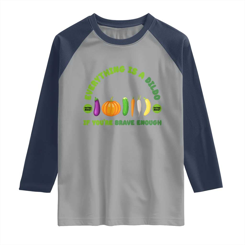 Funny Embarrassing Raglan Shirt Naughty Inappropriate Gifts Dirty Adult Humor TS10 Sport Gray Navy Print Your Wear