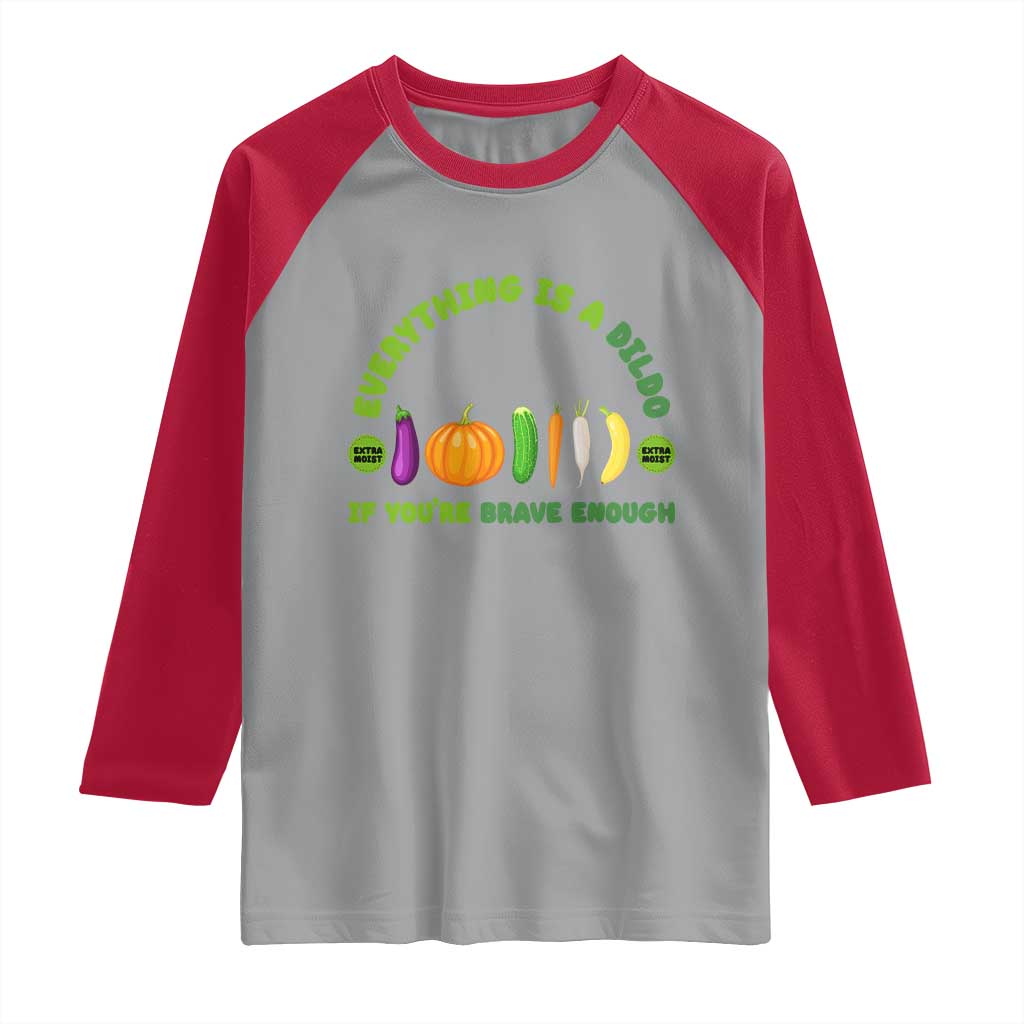 Funny Embarrassing Raglan Shirt Naughty Inappropriate Gifts Dirty Adult Humor TS10 Sport Gray Red Print Your Wear