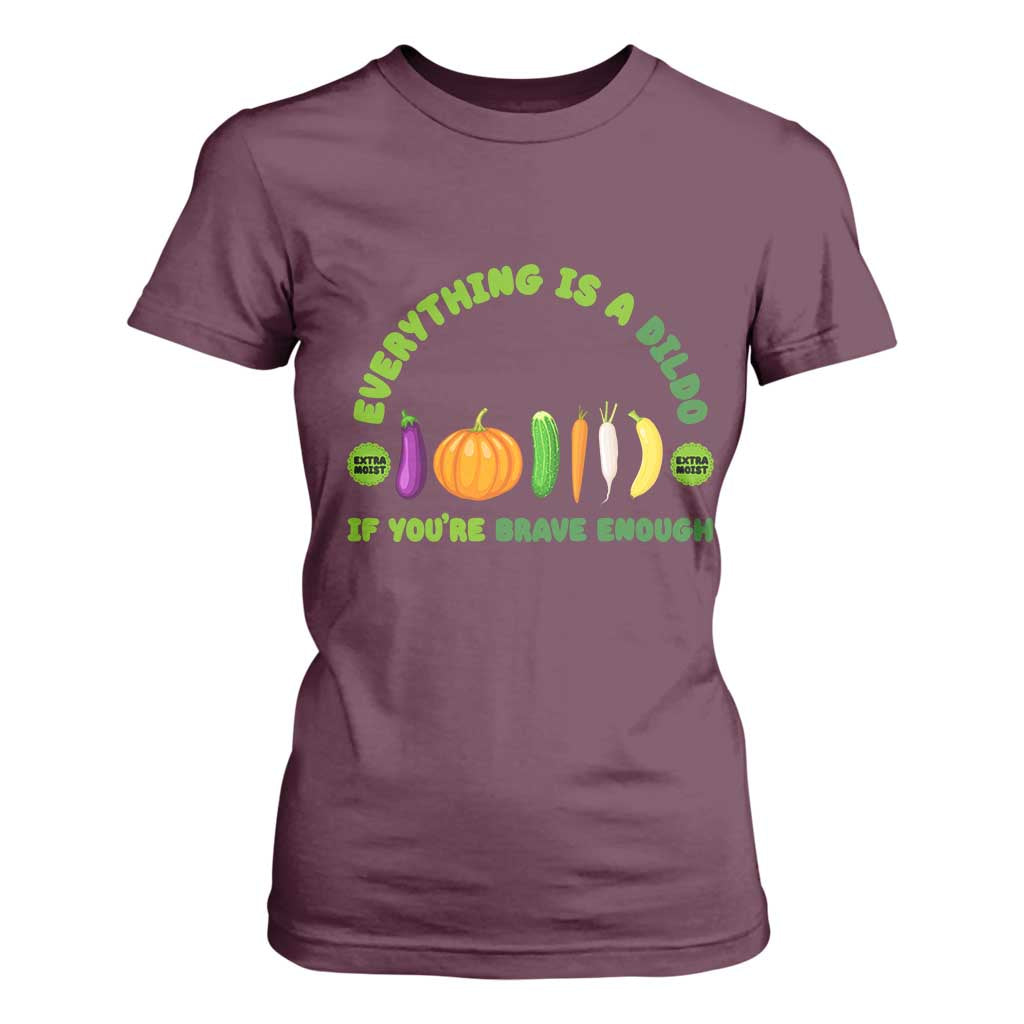 Funny Embarrassing T Shirt For Women Naughty Inappropriate Gifts Dirty Adult Humor TS10 Maroon Print Your Wear