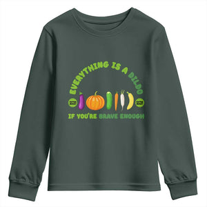 Funny Embarrassing Youth Sweatshirt Naughty Inappropriate Gifts Dirty Adult Humor TS10 Dark Forest Green Print Your Wear