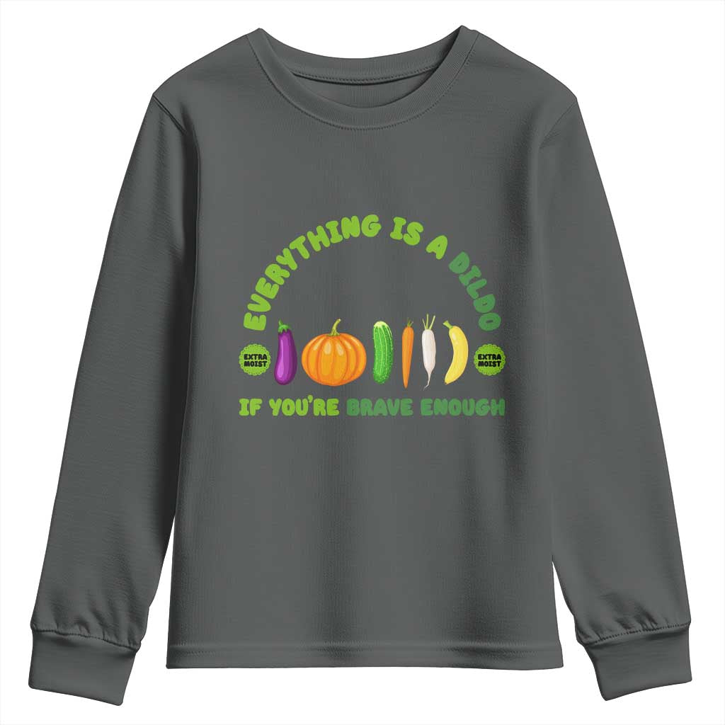Funny Embarrassing Youth Sweatshirt Naughty Inappropriate Gifts Dirty Adult Humor TS10 Dark Heather Print Your Wear