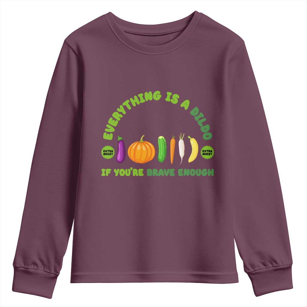 Funny Embarrassing Youth Sweatshirt Naughty Inappropriate Gifts Dirty Adult Humor TS10 Maroon Print Your Wear