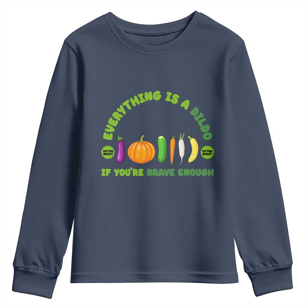 Funny Embarrassing Youth Sweatshirt Naughty Inappropriate Gifts Dirty Adult Humor TS10 Navy Print Your Wear