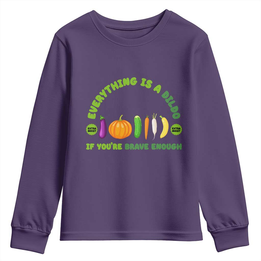 Funny Embarrassing Youth Sweatshirt Naughty Inappropriate Gifts Dirty Adult Humor TS10 Purple Print Your Wear
