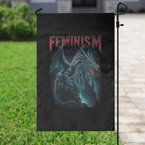 Feminism Dragon Garden Flag Retro Vintage Gothic Fantasy Castle Feminist Empowerment TS10 Print Your Wear