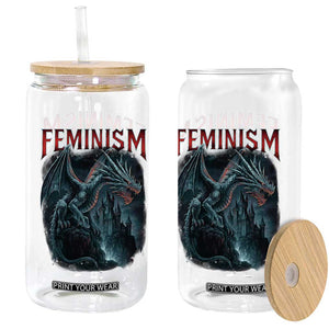 Feminism Dragon Glass Can Retro Vintage Gothic Fantasy Castle Feminist Empowerment TS10 Print Your Wear