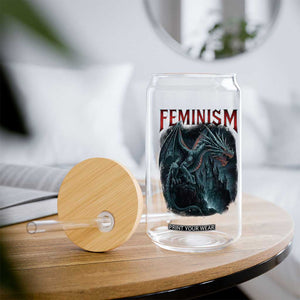 Feminism Dragon Glass Can Retro Vintage Gothic Fantasy Castle Feminist Empowerment TS10 Print Your Wear