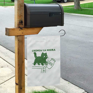 Chinga la Migra Garden Flag Funny Subtle FDT Cat Meme TS10 Print Your Wear