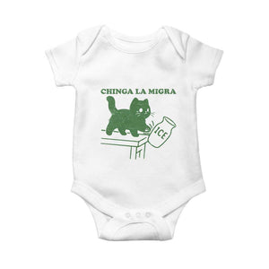 Chinga la Migra Baby Onesie Funny Subtle FDT Cat Meme TS10 White Print Your Wear