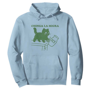 Chinga la Migra Hoodie Funny Subtle FDT Cat Meme TS10 Light Blue Print Your Wear