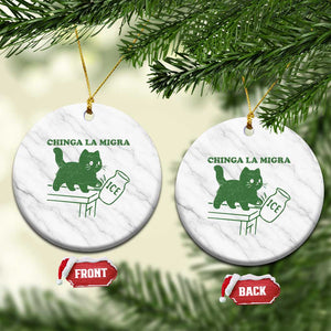 Chinga la Migra Ceramic Ornament Funny Subtle FDT Cat Meme TS10 1pc White Marble Print Your Wear