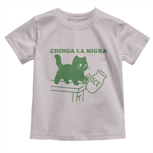 Chinga la Migra Toddler T Shirt Funny Subtle FDT Cat Meme TS10 Ice Gray Print Your Wear