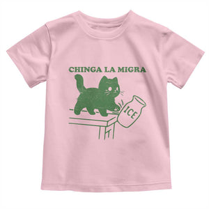 Chinga la Migra Toddler T Shirt Funny Subtle FDT Cat Meme TS10 Light Pink Print Your Wear