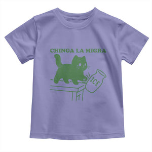 Chinga la Migra Toddler T Shirt Funny Subtle FDT Cat Meme TS10 Violet Print Your Wear