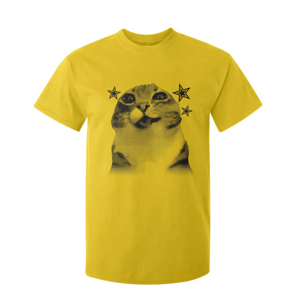 Funny Y2k Cat Meme T Shirt For Kid Vintage Retro Silly Cats Cats lover Gift TS10 Daisy Print Your Wear