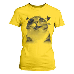 Funny Y2k Cat Meme T Shirt For Women Vintage Retro Silly Cats Cats lover Gift TS10 Daisy Print Your Wear