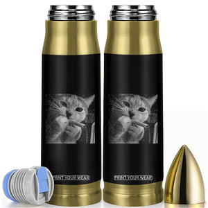 Smoking Cat Y2K Bullet Tumbler Vintage Grunge Cat Edgy Retro 90s Streetwear TS10 Black Print Your Wear