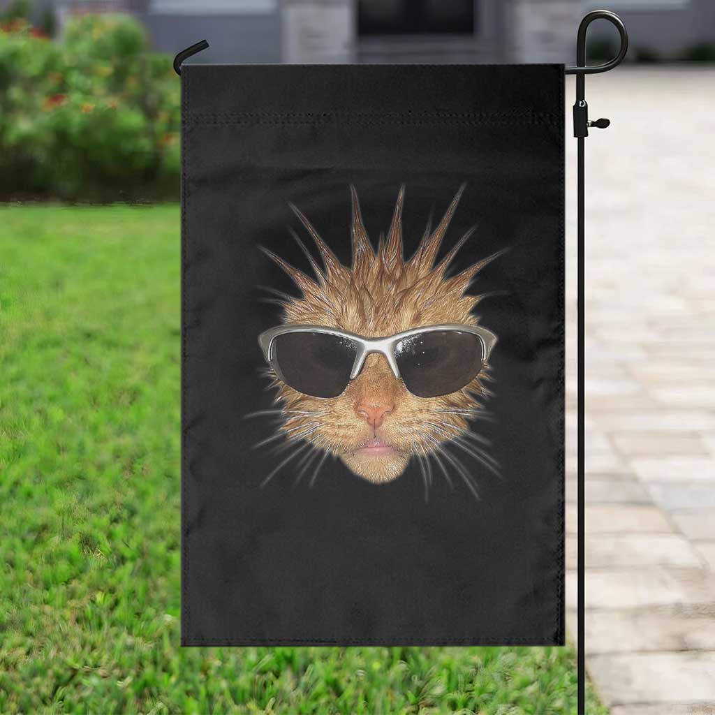 Funny Y2k Retro Cat Meme Garden Flag Vintage Cat Edgy Retro 90s Streetwear TS10 Print Your Wear