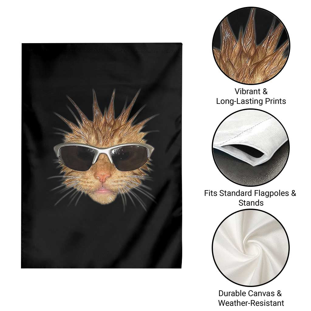 Funny Y2k Retro Cat Meme Garden Flag Vintage Cat Edgy Retro 90s Streetwear TS10 Print Your Wear
