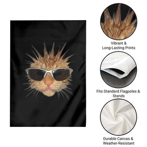 Funny Y2k Retro Cat Meme Garden Flag Vintage Cat Edgy Retro 90s Streetwear TS10 Print Your Wear