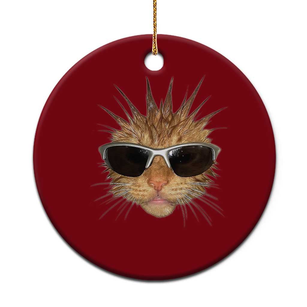 Funny Y2k Retro Cat Meme Ceramic Ornament Vintage Cat Edgy Retro 90s Streetwear TS10 1pc Red Print Your Wear