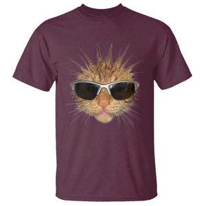 Funny Y2k Retro Cat Meme T Shirt Vintage Cat Edgy Retro 90s Streetwear TS10 Maroon Print Your Wear