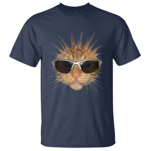 Funny Y2k Retro Cat Meme T Shirt Vintage Cat Edgy Retro 90s Streetwear TS10 Navy Print Your Wear