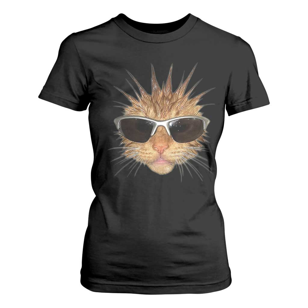 Funny Y2k Retro Cat Meme T Shirt For Women Vintage Cat Edgy Retro 90s Streetwear TS10 Black Print Your Wear