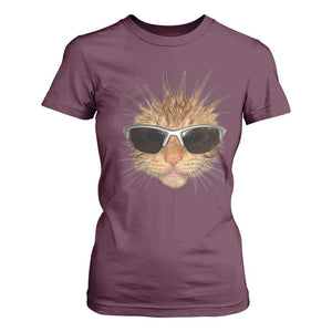 Funny Y2k Retro Cat Meme T Shirt For Women Vintage Cat Edgy Retro 90s Streetwear TS10 Maroon Print Your Wear