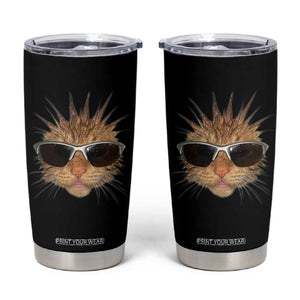 Funny Y2k Retro Cat Meme Tumbler Cup Vintage Cat Edgy Retro 90s Streetwear TS10 Black Print Your Wear