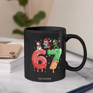 67 Six Seven Christmas Coffee Mug Funny Dabbing Santa Elf Friends 6 7 Meme Gen Alpha Slang TS10 Print Your Wear
