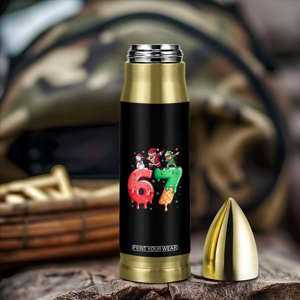 67 Six Seven Christmas Bullet Tumbler Funny Dabbing Santa Elf Friends 6 7 Meme Gen Alpha Slang TS10 Print Your Wear