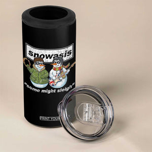 Snowasis Some Might Sleigh Christmas 4 in 1 Can Cooler Tumbler Funny Music Lovers Snowman Singers Band TS10 Print Your Wear