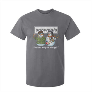 Snowasis Some Might Sleigh Christmas T Shirt For Kid Funny Music Lovers Snowman Singers Band TS10 Charcoal Print Your Wear