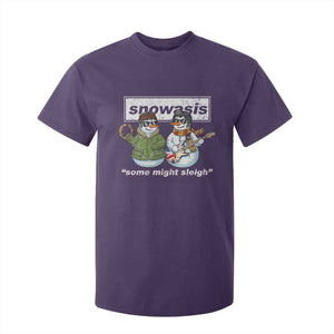 Snowasis Some Might Sleigh Christmas T Shirt For Kid Funny Music Lovers Snowman Singers Band TS10 Purple Print Your Wear