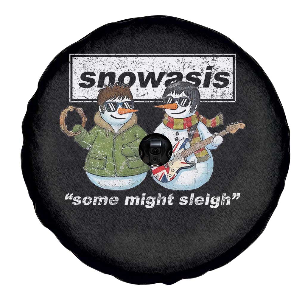 Snowasis Some Might Sleigh Christmas Spare Tire Cover Funny Music Lovers Snowman Singers Band TS10 Print Your Wear
