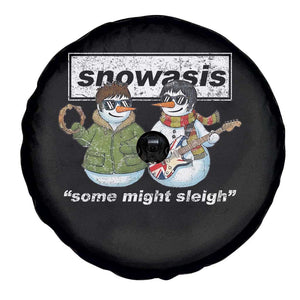 Snowasis Some Might Sleigh Christmas Spare Tire Cover Funny Music Lovers Snowman Singers Band TS10 Print Your Wear