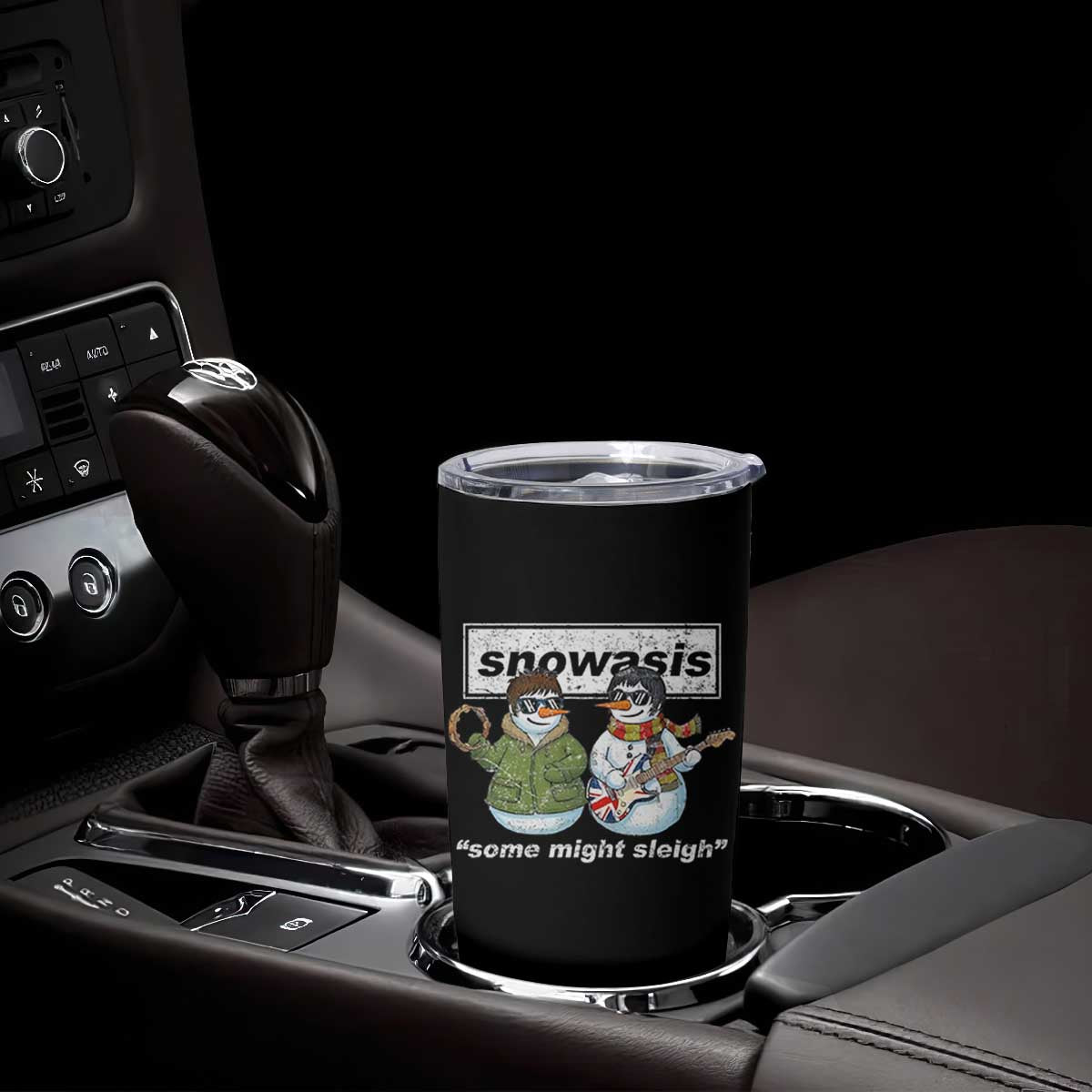 Snowasis Some Might Sleigh Christmas Tumbler Cup Funny Music Lovers Snowman Singers Band TS10 Print Your Wear