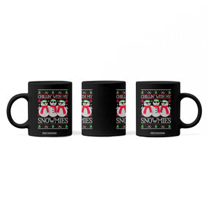 Chillin With My Snowmies Coffee Mug Funny Snowman Christmas Kids Boys Ugly Xmas TS10 Print Your Wear