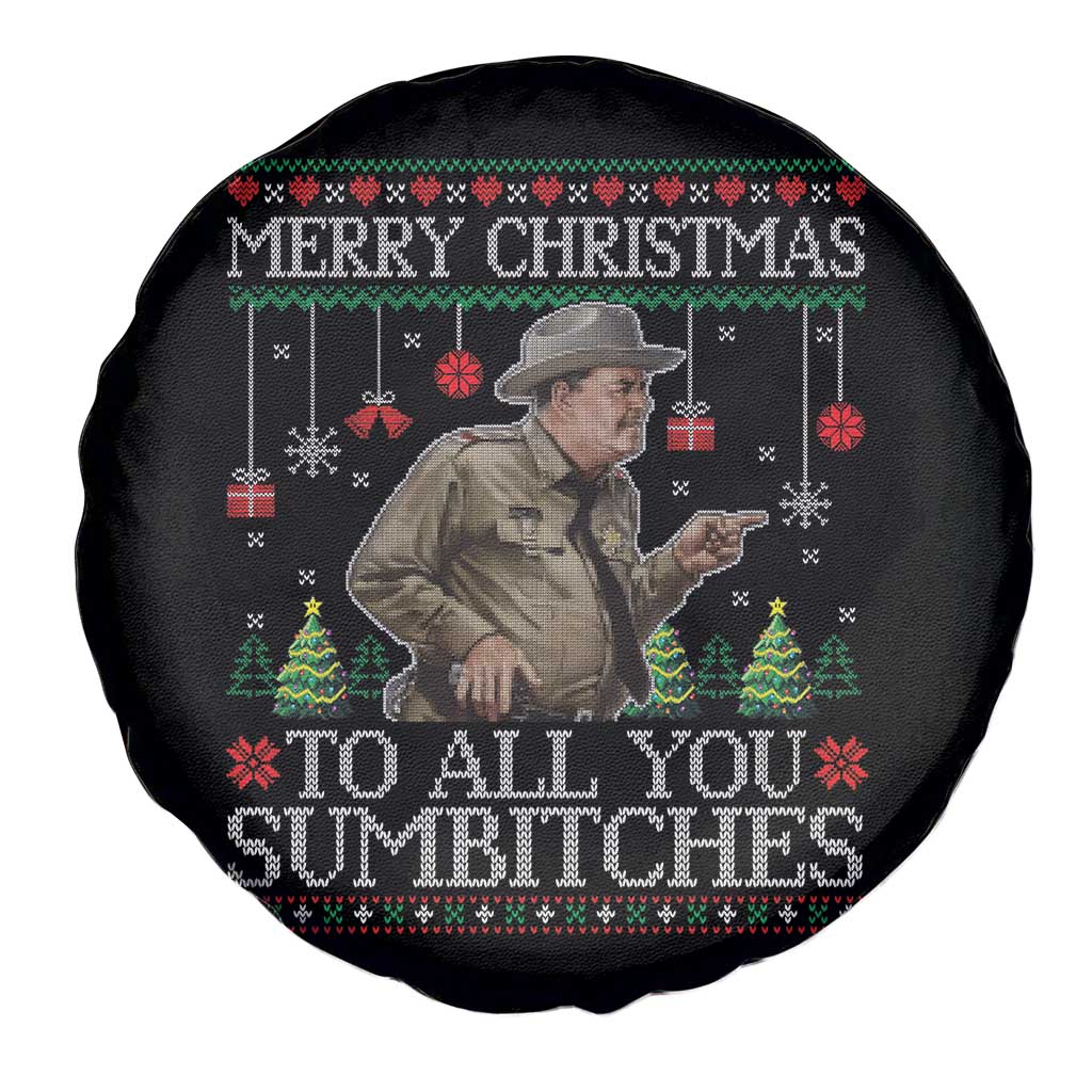 Merry Christmas Sumbitches Spare Tire Cover Funny Smokey Retro 80s Movie The Bandit Ugly Xmas TS10 Print Your Wear