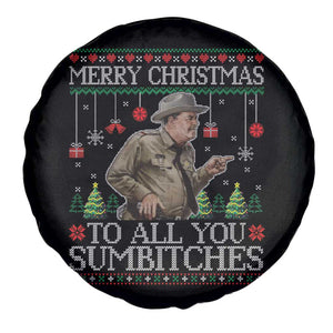 Merry Christmas Sumbitches Spare Tire Cover Funny Smokey Retro 80s Movie The Bandit Ugly Xmas TS10 Print Your Wear