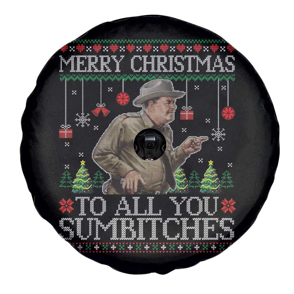 Merry Christmas Sumbitches Spare Tire Cover Funny Smokey Retro 80s Movie The Bandit Ugly Xmas TS10 Print Your Wear